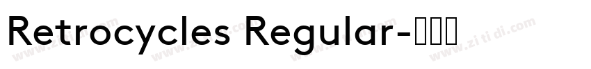 Retrocycles Regular字体转换